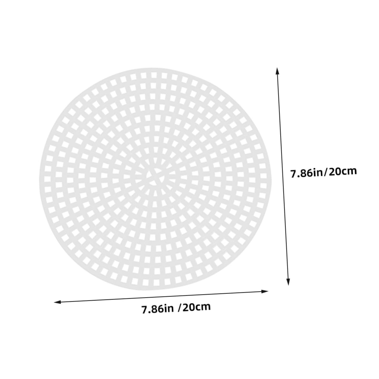 Hohopeti Portable Quilting Sheets 6pcs Circular Cross Stitch Grid Panels Mesh Sheets