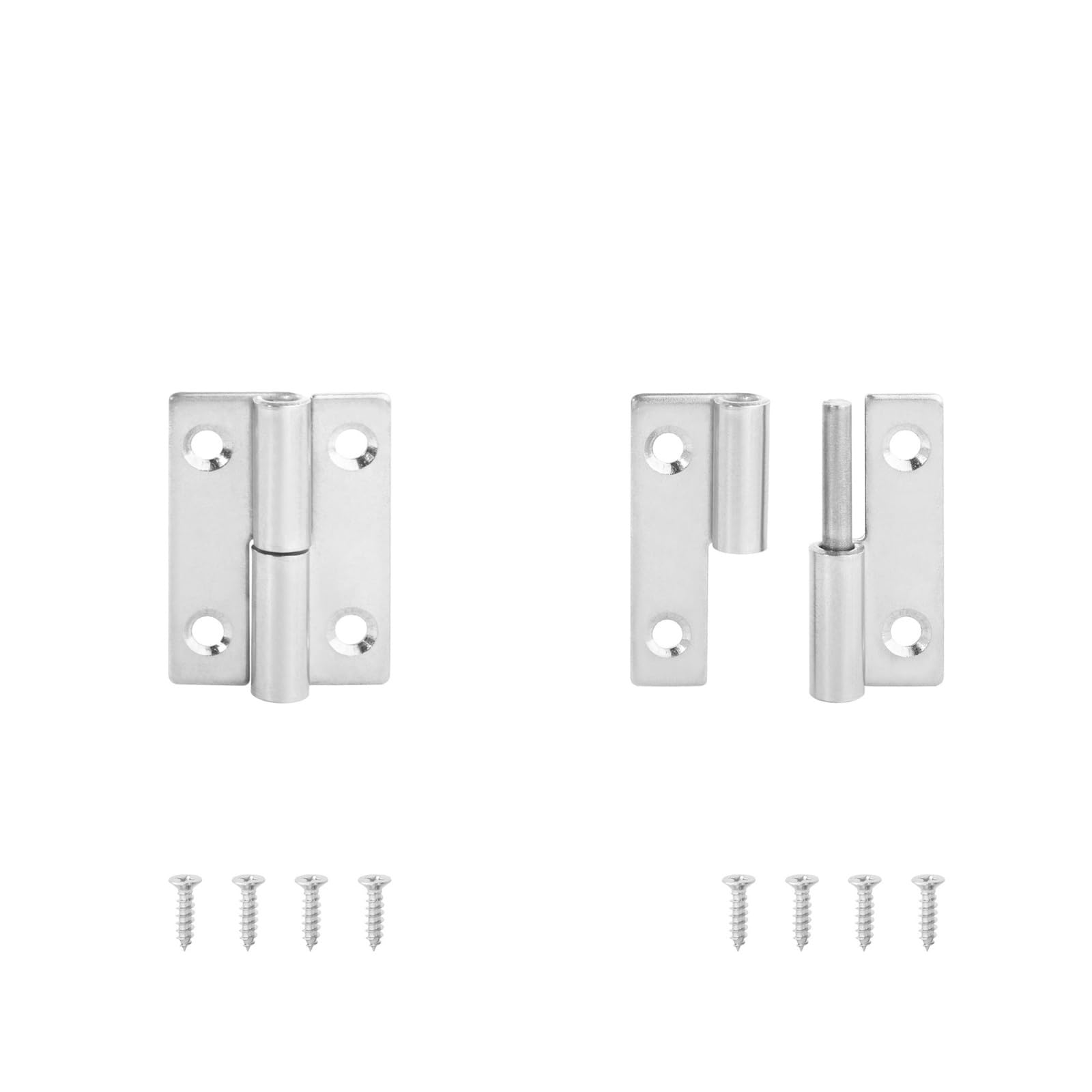 Cbtyacvlp Stainlesssteel50mm R 2 Pack Stainless Steel 270 Degree Detachable Lift Off Hinge Black For Kitchen Cabinet Cupboard Furniture Door(Stainlesssteel50mm R)