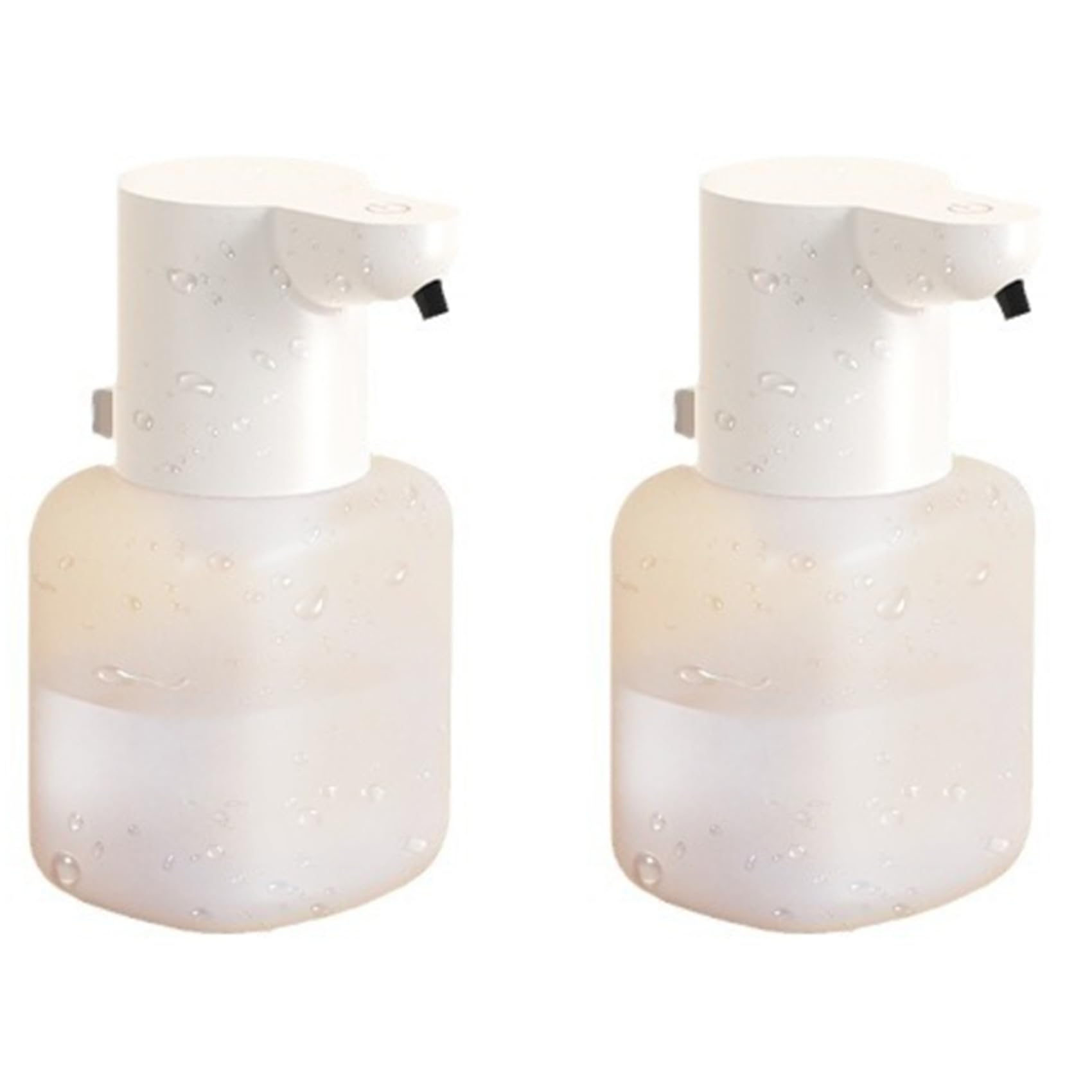 Hndhbfgrt 2X Automatic Soap Dispenser Touchless Foaming Soap Dispenser 550ml USB Rechargeable Adjustable Foam Soap Dispenser White
