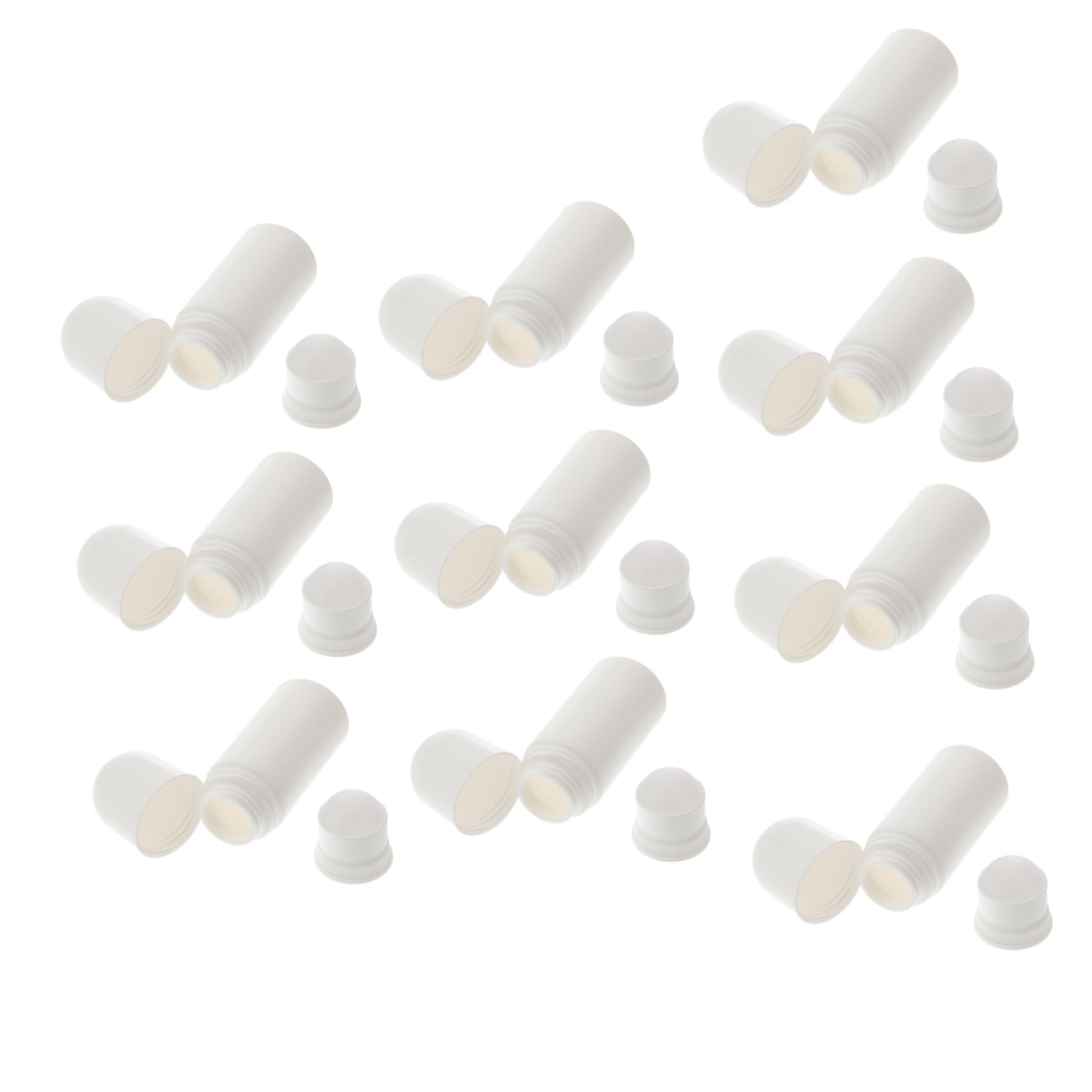 10 Pezzi Boccetta con Rullo 50ml Plastico per Profumi Oli Essenziali