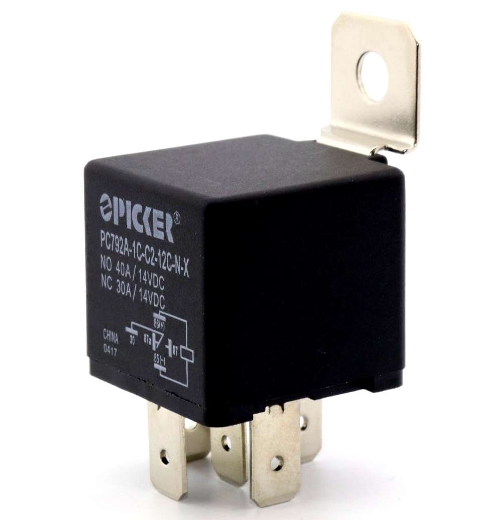 PC792A1CC212CNX 5 Pin Bosch Style SPDT 12 VDC Coil, 40/30 Amp