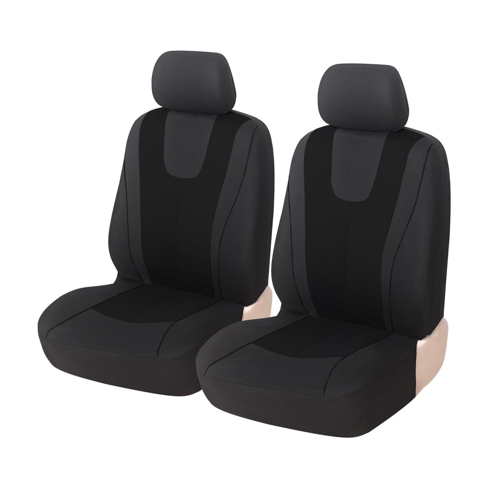 Housses de siège voiture anti-usure en tissu noir pour DS4 DS5