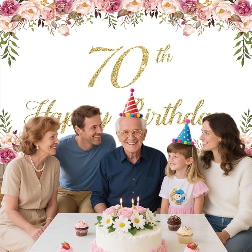 Fondo fotográfico 8x6ft para cumpleaños color rosa miniatura 4