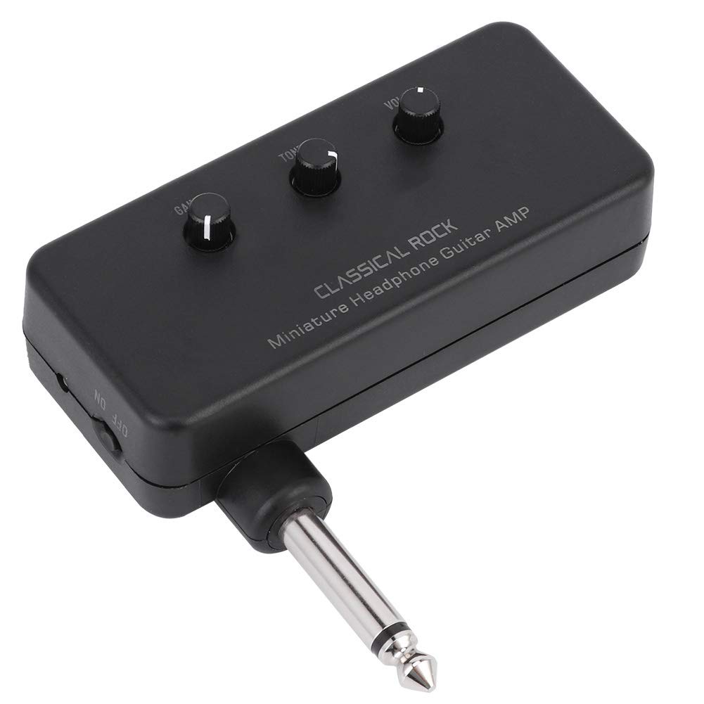 Amplificador de Guitarra ABS, Práctico Mini Amplificador para Bajo, Portátil Amplificador de Guitarra Eléctrica para Practicar en Casa Estudio Viaje