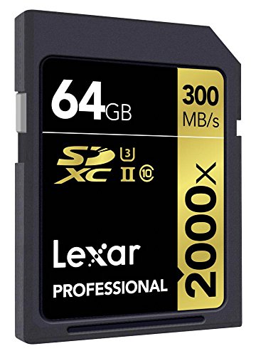 Lexar Professional 2000x 64GB SDXC UHS-II Card (LSD64GCBNA2000R)