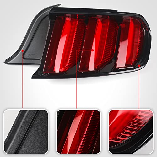 Fione Led Tail Lights Assembly Compatible With Ford Mustang 2015-2020 Taillight Replacement Rear Lamp Right Passenger Side Rh Fo2801238 Fr3Z13404A #TOP3