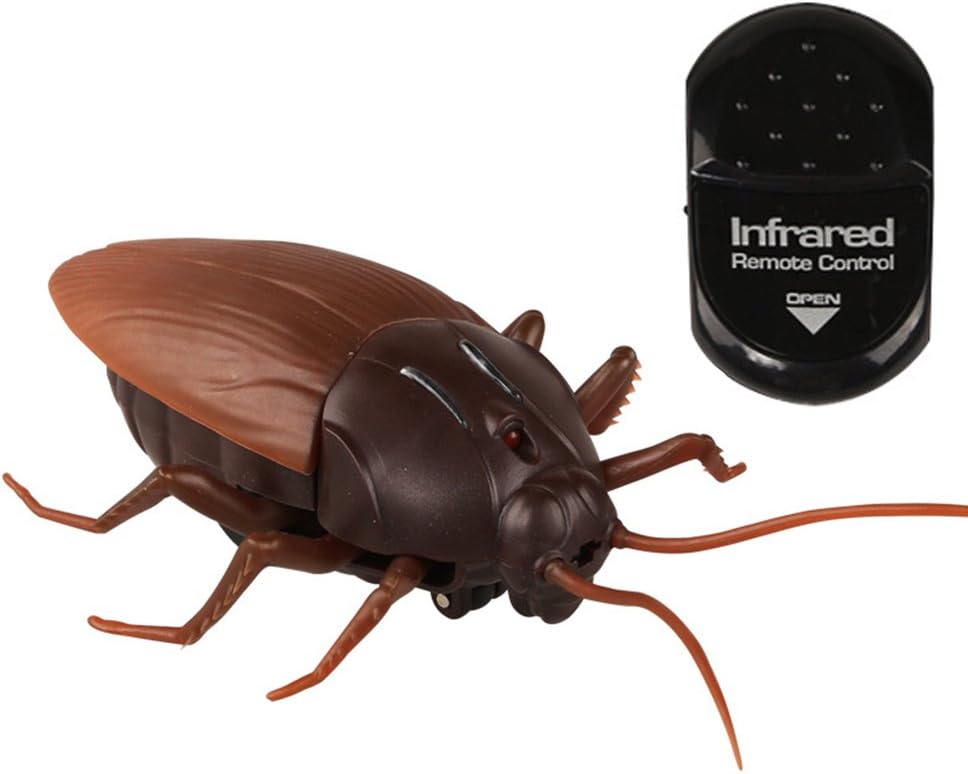 Remote Control Fake Cockroach RC Prank Toys Insects Joke Scary Trick Bugs for Party