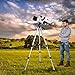 Gskyer Telescope, 70mm Aperture 400mm AZ Mount Astronomical Refracting Telescope for Kids Beginners - Travel Telescope with Carry Bag, Phone Adapter and Wireless Remote
