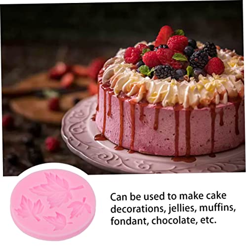 Maple Leaf Silicone Stampo Candy Chocolate Stampo Della Torta Decorando lo strumento di cottura rosa - Image 6
