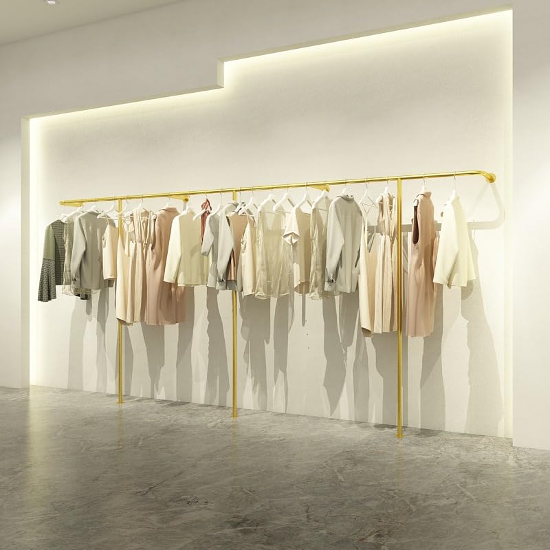 Solution de rangement pour tiges métalliques or de penderie murale