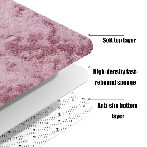 Tapis chambre moelleux rose pour éviter le sol froid - 5