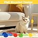 8 Pcs Silicone Grooming Strap Pad for Cats, Adjustable Rubber Cat Self Groomer Corner Scratcher, Cat Face Scratchers Massager for Long Short Hair, Self Grooming Cats Brush Rubbing Post Accessories