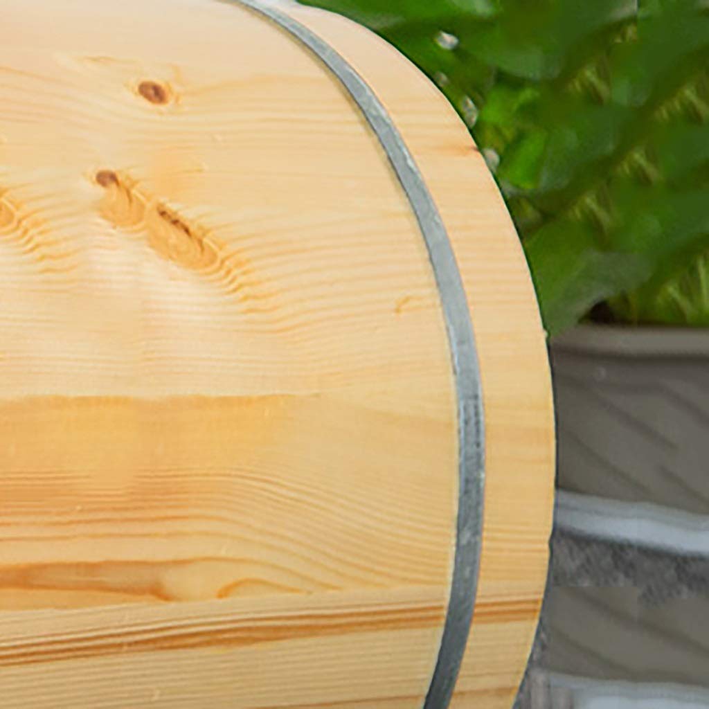 Barile per Piedi,Secchio da Bagno in Legno per Massaggio,Fatto a Mano,Pediluvi Superficie Liscia,Accessori per Il Bagno Anniversario Comfortable Anniversary