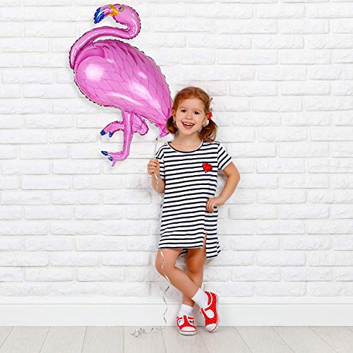 Phogary Hawaiian Flamingo Party Decorations, Summer Aloha Tropical Party Flamingo Pineapple Palm Leaves Garland Banners And Balloons, Luau Beach Supplies Kit #TOP6