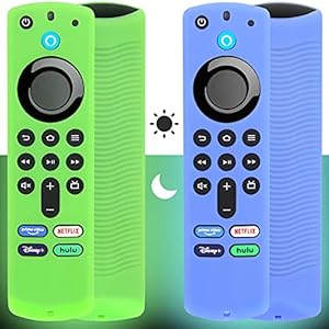 [2 Pack] Pinowu Firestick Remote Cover Case (Glow in The Dark) Compatible with Fire TV Stick 4K Max Alexa Voice Remote…