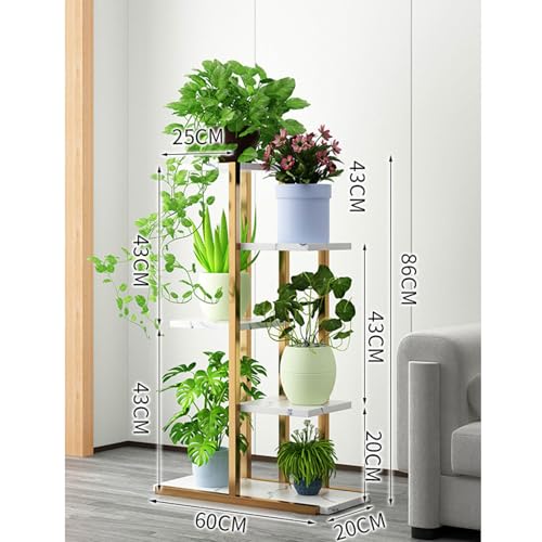 Étagère d'angle pour plantes design en métal noir pour décoration raffinée - 5