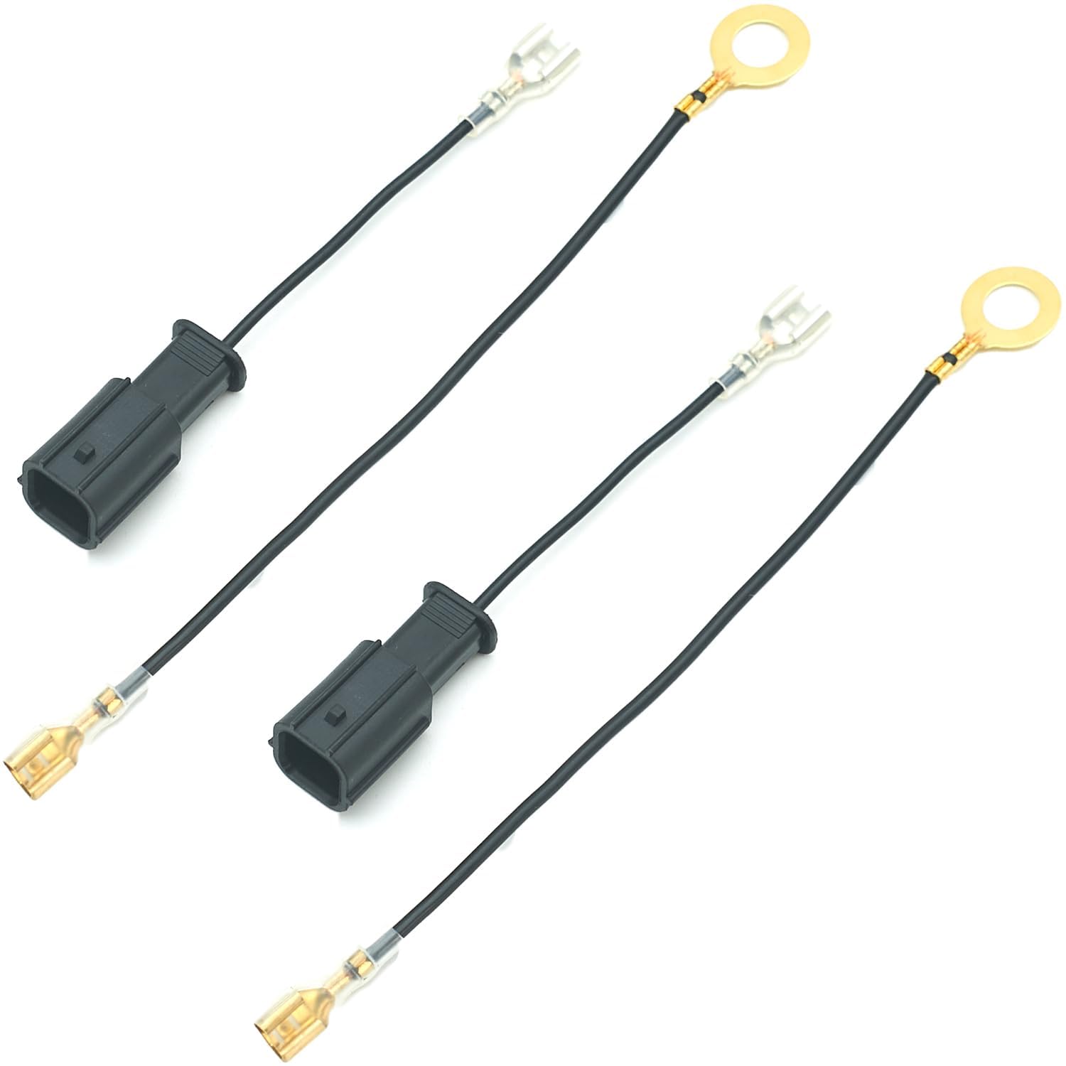Compatible with Honda(Before 2017) Horn Connector Adapter Wiring Harness, Horn Pigtail Converter Plug and Play for Universal Horn Replacement (2PCS)