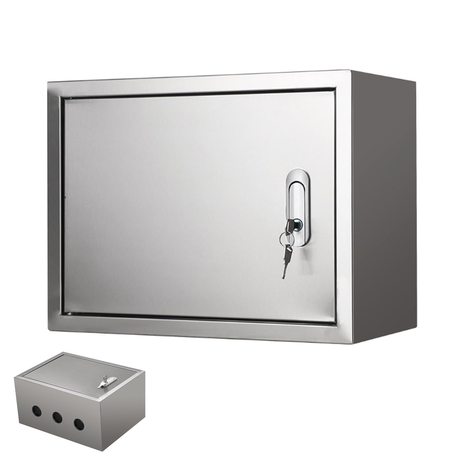 Heavy Duty IP65 Impermeabile Incattolare Elettrico Box 304 Acciaio Inox Chiudibile A Giunzione Chiudibile Con Piastra Di Montaggio Rimovibile Interno Uso Esteriore Per Applicazioni Commerciali Industr