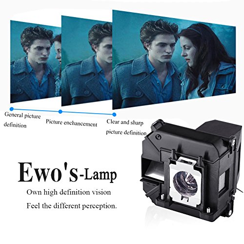 Ewo's Projector Lamp Bulb For Elplp60/V13H010L60 Epson Powerlite 420 425W 905 92 93 95 96W 1835 430 435W 915W D6150 V13H010L61/Elplp61 Replacement Projector Lamp Bulb #TOP3