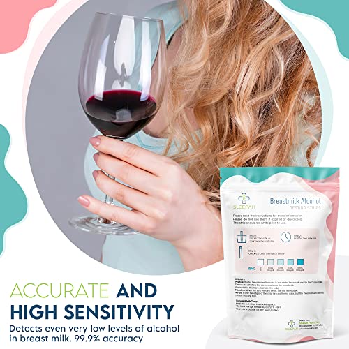 Breast Milk Alcohol Testing Strips (13 Pack) – Detect Alcohol In Breast Milk At Home – Individually Wrapped, Results In 2 Minutes (13 Pack) Without Any Urinalysis #TOP3