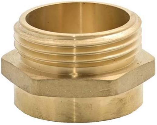 Dixon Valve FM2025F Equiv. Adapter, Brass, 2" Female NPT, 2.5" Male NH/NST, Hex, Fast
