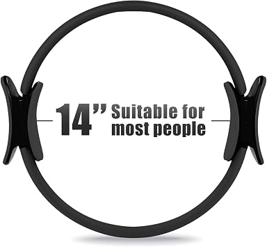 RitFit Pilates Ring Circle - 14 Inch Magic Fitness Circle for Toning Inner & Outer Thighs, Bonus Workout Guide Included