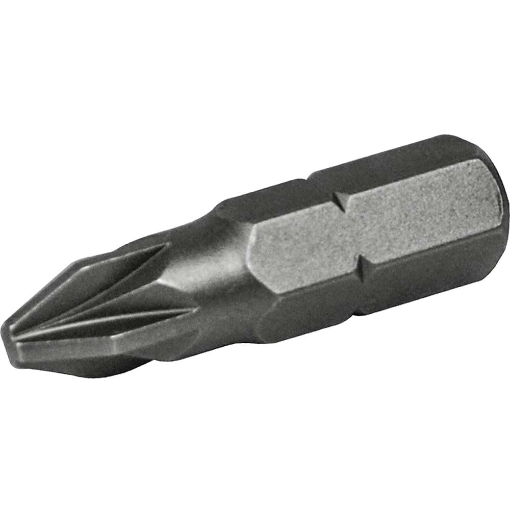 Faithfull Pozi S2 Grade Steel Screwdriver Bits PZ1 x 25mm (Pack 3)