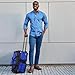 Dejuno 20-Inch Carry-on Rolling Duffle Bag, Blue, One Size