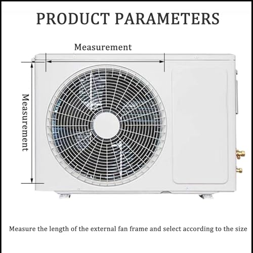 Genérico Soporte para Cubierta de Aire Acondicionado Exterior - Guía de Viento de Acero Inoxidable, protección contra Corrientes de Aire directas para compresor y Condensador de Aire Acondicionado, d