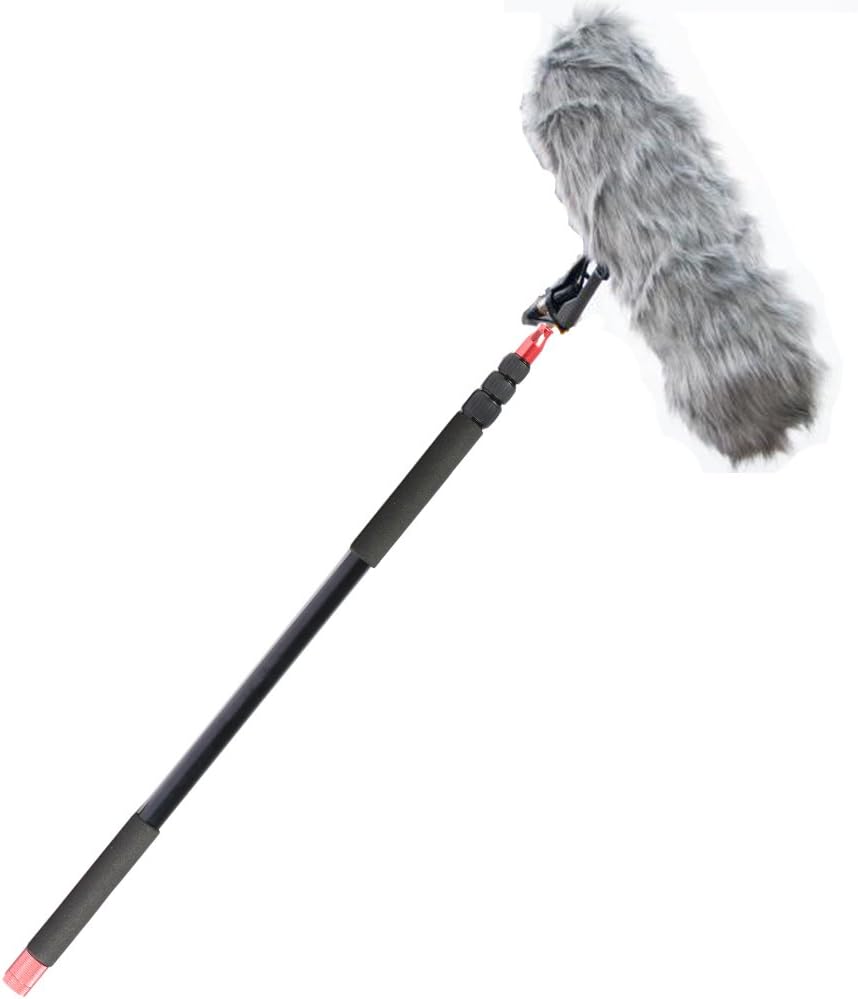 Nicad 11.5 ft Professional Handheld Boom pole with Portable Carrying Bag for Shotgun Microphones,Lightweight, Easy Twist Locks,Padded Handle