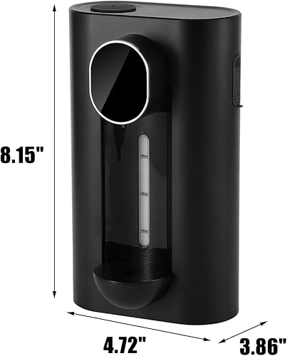 Miniatura 7 de Dispensador automático de enjuague bucal para baño, dispensador de enjuague bucal montado en la pared de 18.3 fl oz, recipiente recargable para