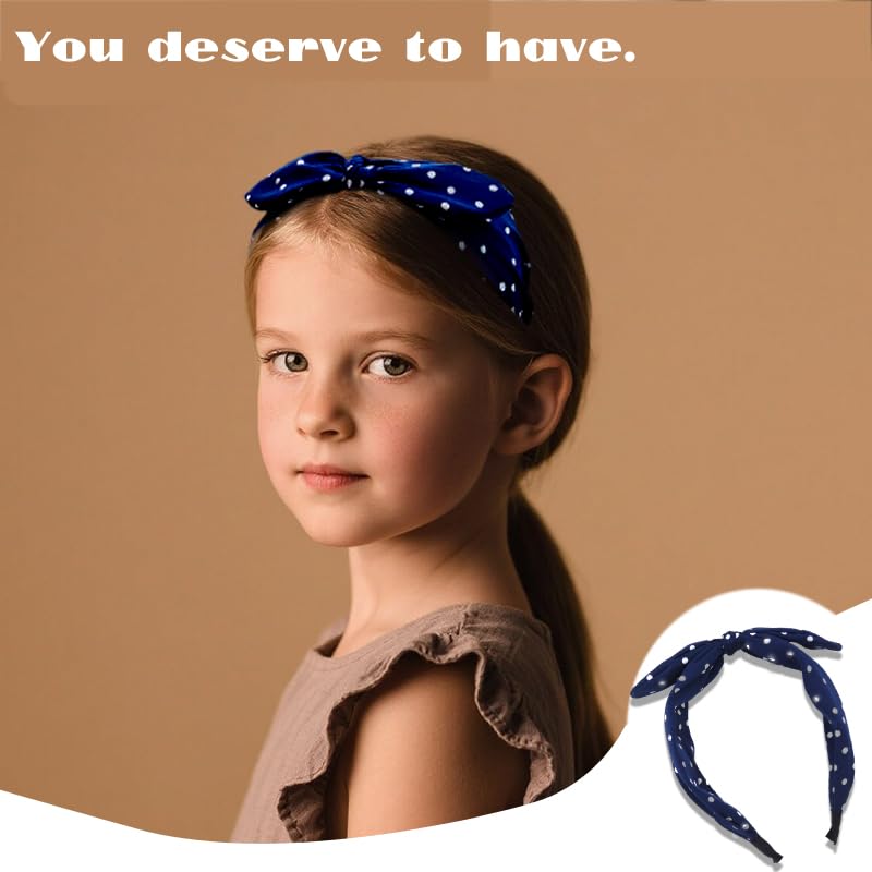 Shabby Polka Dot Headband Handmade Har Accessores | Dy Stockng Stuffers, Headband Crafts