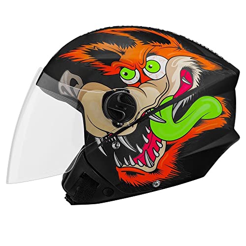 Capacete Aberto New Liberty Three Coyote 58 Preto