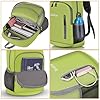Bekahizar Faltbarer Rucksack Leicht Klein Wanderrucksack 20L Reiserucksack Tagesrucksack Tasche für Männer Frauen Jugendliche Outdoor Wandern Reisen (Apfelgrün) #3
