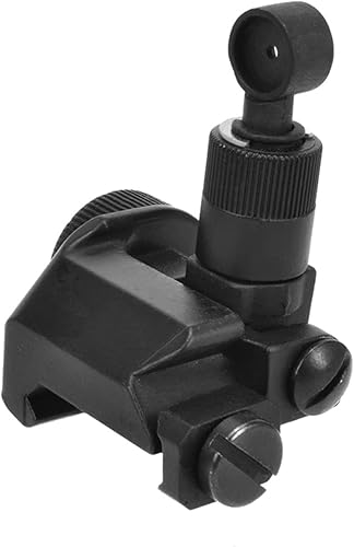 Golden Eagle - Mira trasera ajustable para Airsoft, color negro