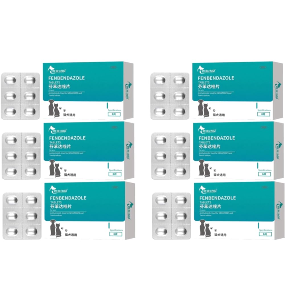 Pastillas Desparasitadoras Perros Interno, Pastillas Antiparasitarias para Perros y Gatos Pastillas Antiparasitarias para Gatos Pastillas para Garrapatas (3PCS*2)