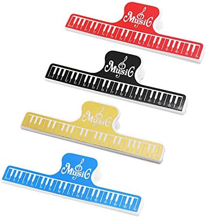 Amazon 楽譜クリップ ストッパー キーパー ピアノ 音楽 本 ページ 押さえ 大 4色セット クリップ リング 文房具 オフィス用品 Amazon 楽譜クリップ ストッパー キーパー ピアノ 音楽 本 ページ 押さえ 大 4色セット クリップ リング 文房具 オフィス用品