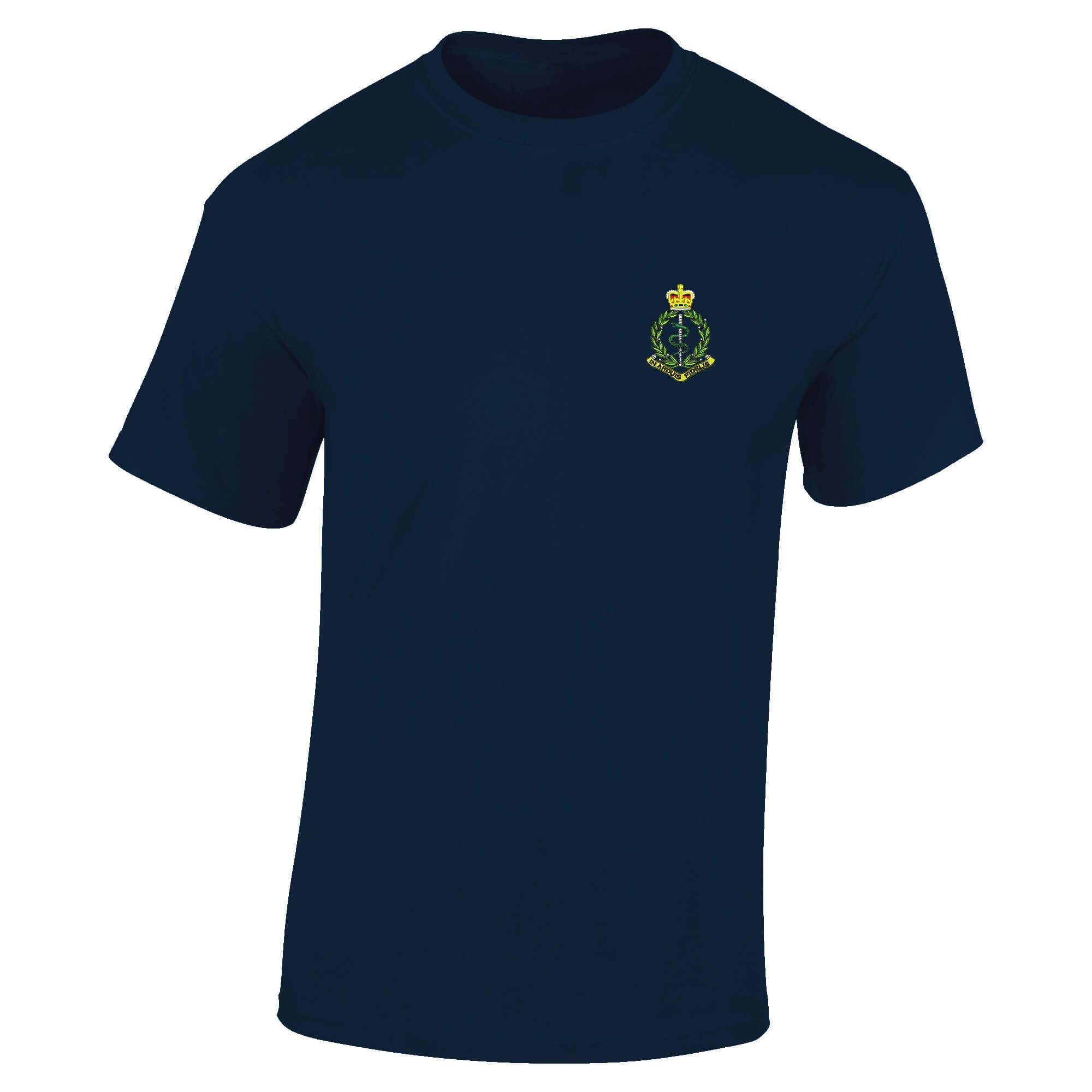 The Military Store Men's Navy Royal Army Medical Corps Embroidered T-Shirt, 3X Large