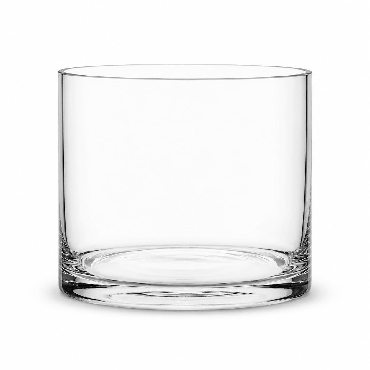 Floralcraft 20cm x 20cm x 20cm Crystal Clear Glass Vase for Flowers, Decorative Tall Plant Bud Container Cylindrical Flower Vase for Home Office Wedding Table Centerpiece — image 1