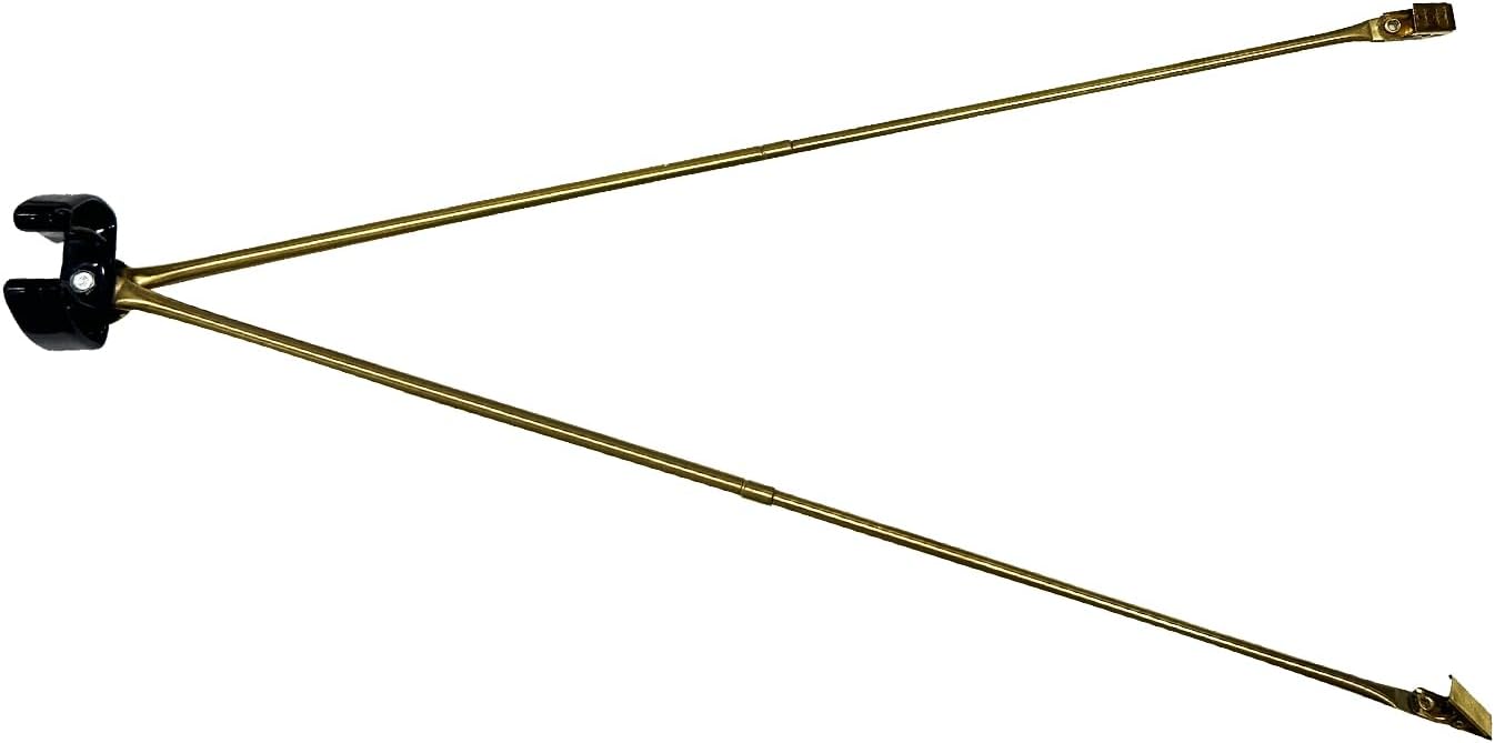 AMZFLAG Flag Spreader for Indoor Flag Pole, Gold Large Indoor Flagpole Spreaders 50 cm/19.5 inch Metal