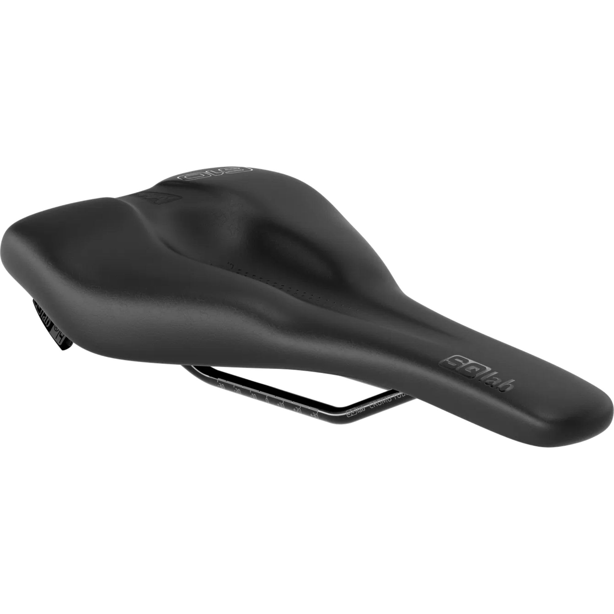 SQlab Sattel 610 ERGOLUX® Active 2.1, MTB Fahrradsattel & Trekkingsattel, ergonomischer Fahrradsattel für Damen & Herren, Trekking Sattel in schwarz, 17cm