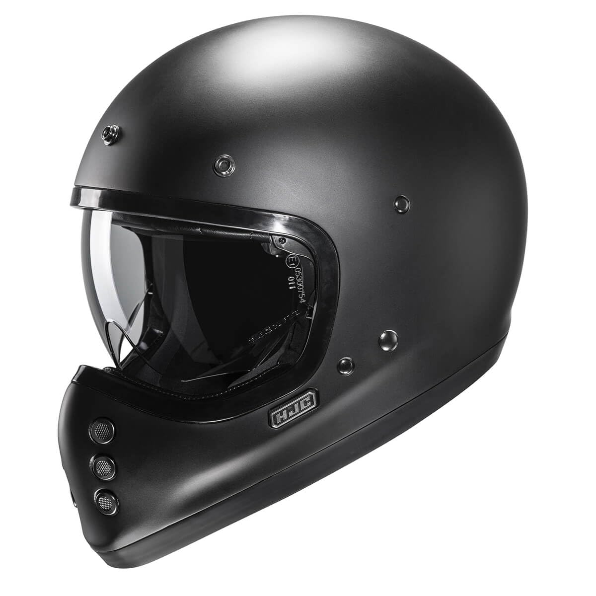 HJC - Kask motocyklowy - HJC V60 Półmatowy czarny/półpłaski czarny
