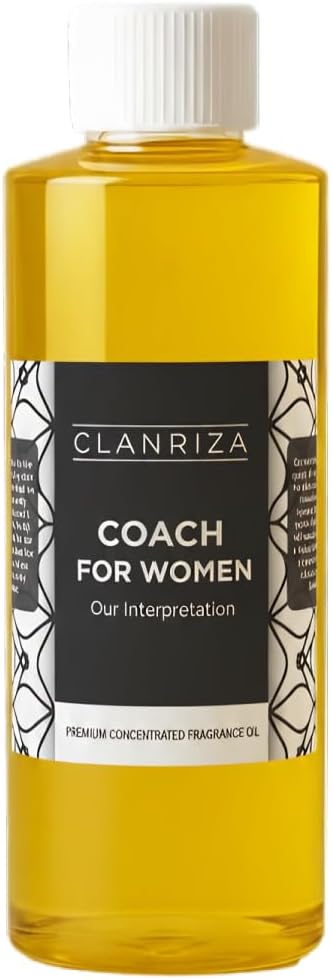 Women Fragrance Oil - Coach for Women Type Perfume Oil - Long Lasting Body Oil for Women's - Designer Inspired Fragrance Oil - Women's Perfume Oil, Daily Use Scent, 16 oz Plastic Bottle