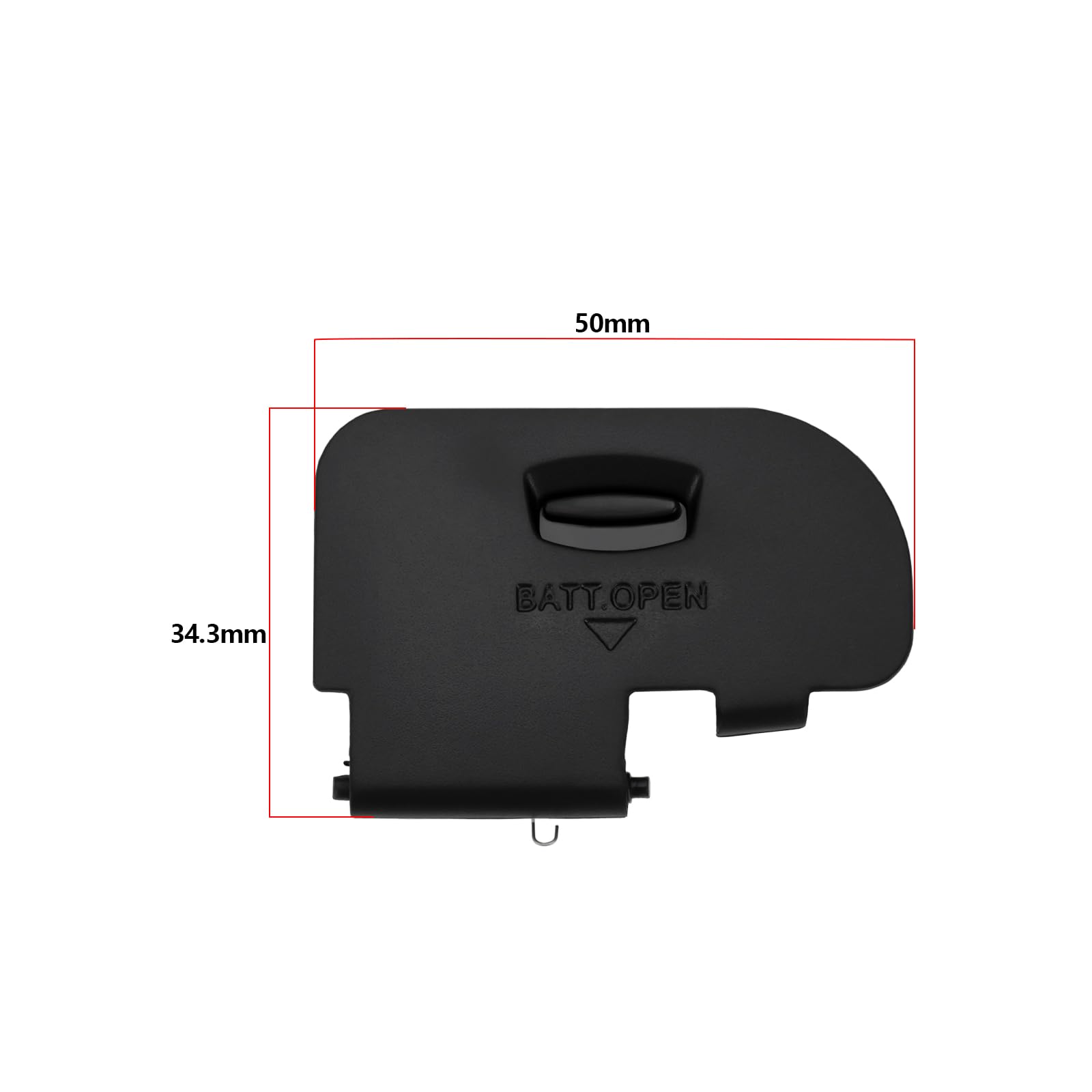 Lot de 2 Couvercles de Porte de Batterie pour Appareil Photo Pièce de Réparation Compatible avec Canon 5D MK III Mark III 3 Couvercle de Compartiment de Batterie Noir