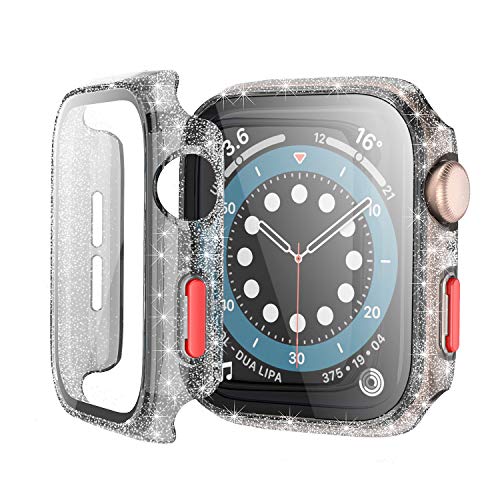 Custodia Antiurto:copre lo schermo intero e i quattro lati dell'orologio, offrendo una protezione completa per il tuo Apple Watch da Graffi, Cadute e Anti-collisione.