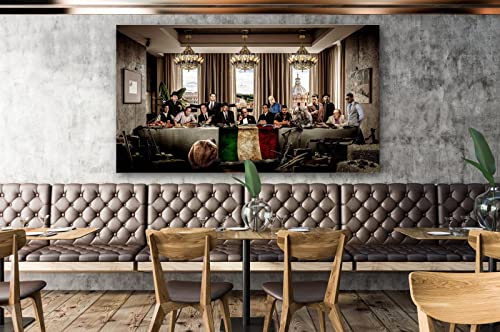 Tableau Gangsters last supper à Rome poster mural moderne