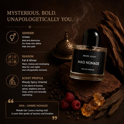 Image of Mad Nomade Premium Perfume For Men, 50 Ml Long-Lasting Eau De Parfum Luxury Woody Spicy Fragrance Premium Perfume For Daily Wear Bold Signature Scent Ideal Gift For Men