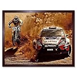 Photograph Sport Motocross Bike Rally Car Dirt Race Wall Art Print Mur Encadré Décor 30 ...