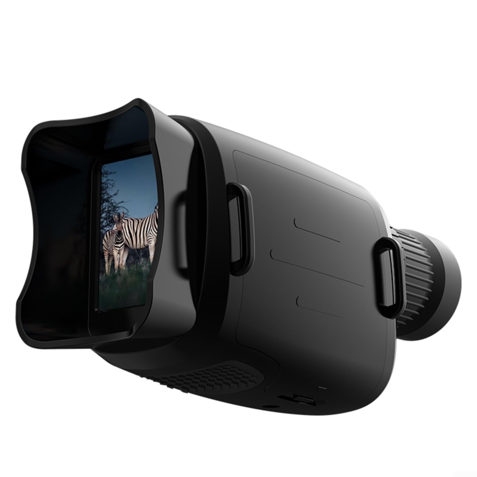 Monocolo di visione notturna da 800 m con zoom digitale 16x, infrarossi regolabile da 3 W e display HD 1080p, design resistente alle intemperie in ABS per caccia/campeggio, intervallo di funzionamento