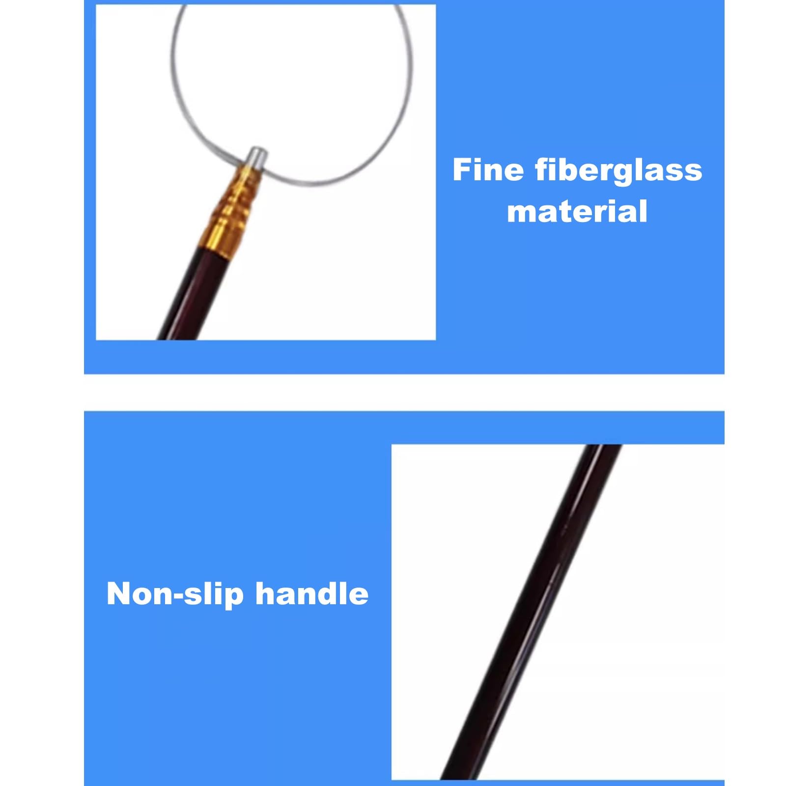Asta telescopica salvavita con anello in alluminio per salvataggio dell'acqua, strumento di sicurezza estensibile per piscine e parchi acquatici